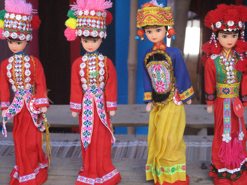 Bac Ha Market_H'Mong Flower Tribe_Lao Cai_Vietnam_H'Mong Traditional Dolls