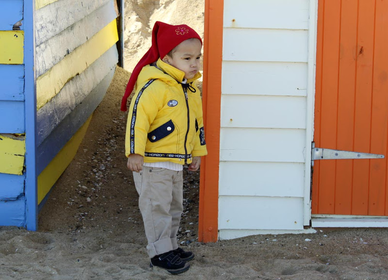 Little Boy_Brighton Bay_Beach Huts_Melbourne_Australia