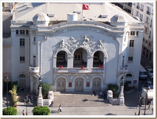 009 - Túnez, el Teatro Municipal, una joya Art Decó.