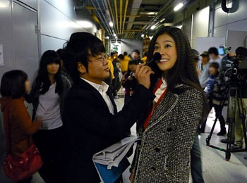 รูปภาพในกองถ่ายละครเรื่อง You’re Beautiful