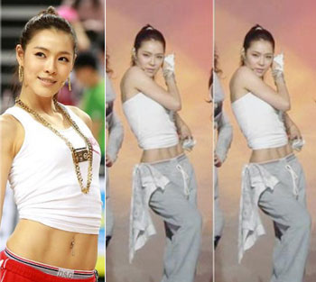 GaHee หัวหน้าวง After School เต้นท่าของไมเคิล แจ็กสันในรายการ Star King