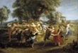 Rubens, Danza de personajes mitológicos y aldeanos