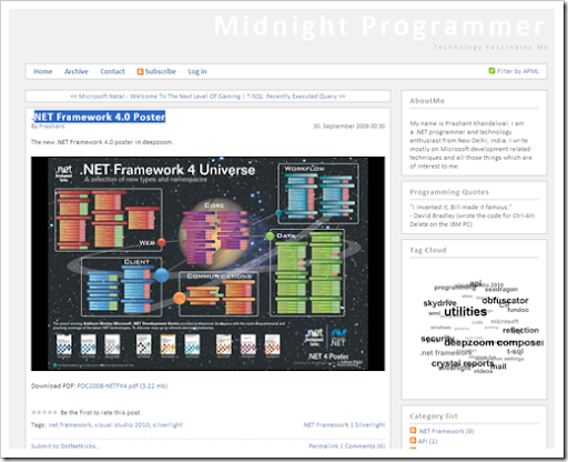 Net Framework 4 Poster
