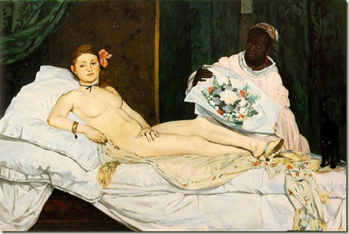 Olympia, Manet, 1863