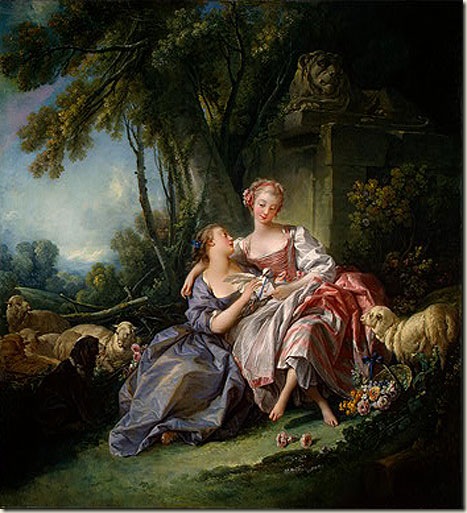 A Carta de Amor, 1750, óleo sobre tela, François Boucher A Carta de Amor, 1750, óleo sobre tela, François Boucher