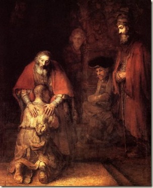 A volta do filho pródigo, Rembrandt