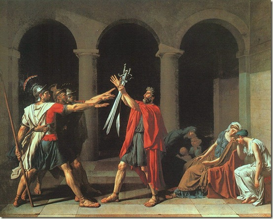 Juramento dos Horácios, David,  1784