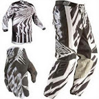 Motocross Jersey & Pant FLY Racing F16 Black White