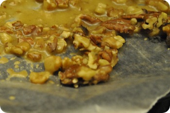bourbon toffee pecans and walnuts