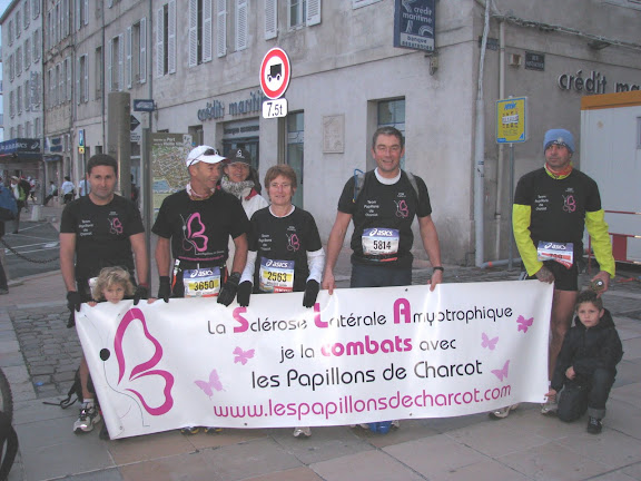 Le Marathon la Rochelle 2009 avec les Papillons de Charcot
