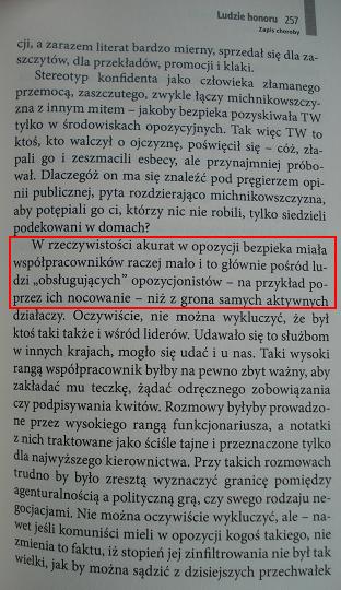 Rafał Ziemkiewicz, Michnikowszczyzna, zapis choroby, strona 257
