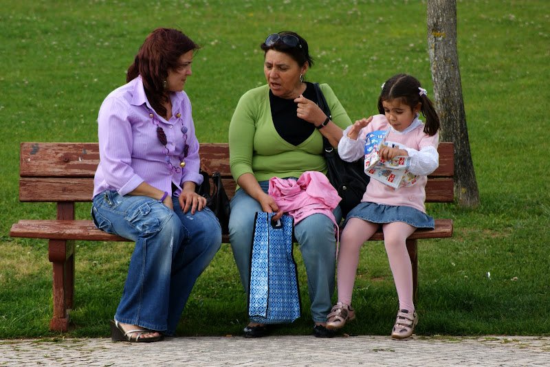 Pessoas no Jardim da Algodeia