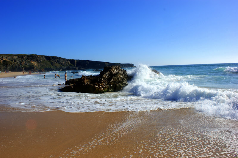Uma após uma as ondas