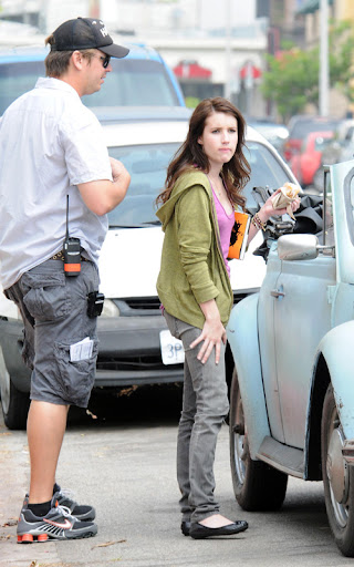 #3336196 Emma Roberts gets cheeky with photographers on the set of "Valentine's Day" currently filming in Los Angeles, California on July 29, 2009. Fame Pictures, Inc - Santa Monica, CA, USA - +1 (310) 395-0500