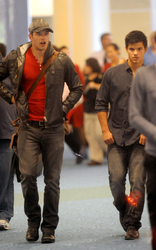 Taylor Lautner and Kellan Lutz