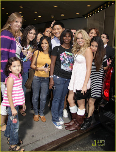 Tiffany Thornton of Disney's "Sonny with a Chance" pictured arriving to the "It's on with Alexa Chung" at the MTV Headquearters in Times Square. <P> Pictured: Tiffany Thornton <B>Ref: SPL123130  020909  </B><BR/> Picture by: Jose Perez / Splash News<BR/> </P><P> <B>Splash News and Pictures</B><BR/> Los Angeles:	310-821-2666<BR/> New York:	212-619-2666<BR/> London:	870-934-2666<BR/> photodesk@splashnews.com<BR/> </P>