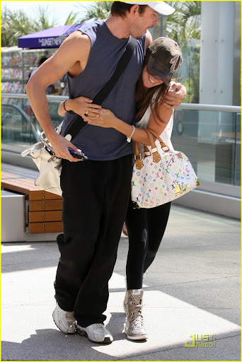 Ashley Tisdale jumps with excitement when she greets her personal trainer outside a West Hollywood gym Los Angeles, California - 25.08.09 Credit: (Mandatory) WENN.com