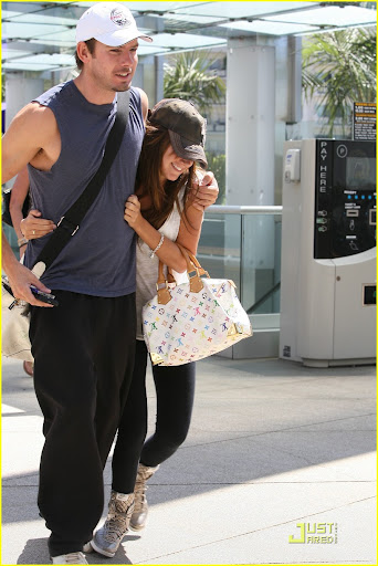Ashley Tisdale jumps with excitement when she greets her personal trainer outside a West Hollywood gym Los Angeles, California - 25.08.09 Credit: (Mandatory) WENN.com