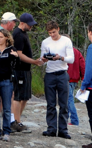 Zac Efron and Charlie Tahan filming in Vancouver, BC. Efrom was seen filming scenes for 'The Death and Life of Charlie St Cloud' with co star Charlie Tahan. The scene involved Zac pretending to fly a miniature plane. Zac was seen snacking inbetween takes on the lake in Vancovuer BC <P> Pictured: Zac Efron <B>Ref: SPL121518 260809 </B><BR/> Picture by: Splash News<BR/> </P><P> <B>Splash News and Pictures</B><BR/> Los Angeles: 310-821-2666<BR/> New York: 212-619-2666<BR/> London: 870-934-2666<BR/> photodesk@splashnews.com<BR/> </P>