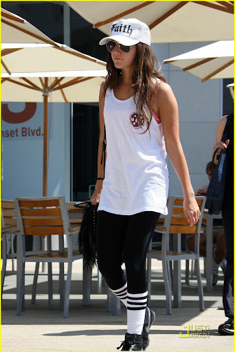 Ashley Tisdale seen outside the Equinox Gym in West Hollywood. Los Angeles, California - 04.09.09 Credit: (Mandatory): WENN.com