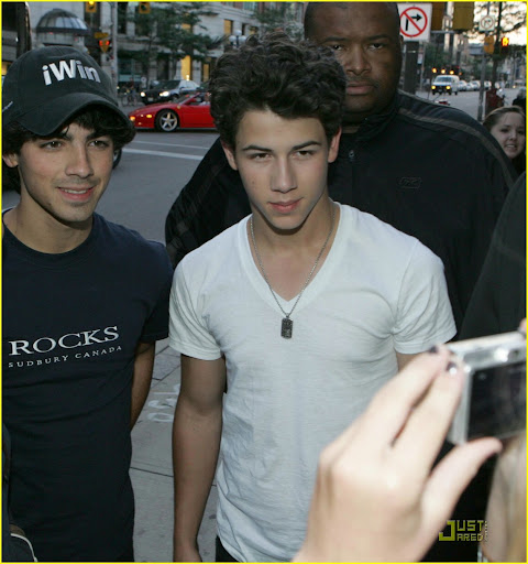 The Jonas Brother return to their hotel after their first day of filming Camp Rock 2 in Ontario Canada <P> Pictured: Nick Jonas and Joe Jonas <B>Ref: SPL122632 040909 </B><BR/> Picture by: Todd G / John K / Splash News<BR/> </P><P> <B>Splash News and Pictures</B><BR/> Los Angeles: 310-821-2666<BR/> New York: 212-619-2666<BR/> London: 870-934-2666<BR/> photodesk@splashnews.com<BR/> </P>