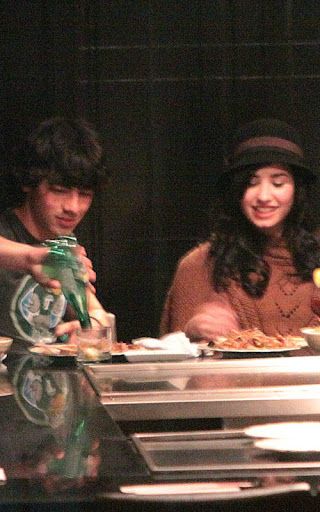 October 05, 2009: After attending a Michael Buble performance earlier in the evening, Joe Jonas and Demi Lavato are seen with Kevin Jonas and his fiance Danielle Deleasa dining at Yamato Steakhouse in Yorkville in Toronto, Canada. After leaving the restaurant the foursome also posed for pictures with fans on the street. Credit: O'Neill/White/INFphoto.com Ref: infcato-05/06
