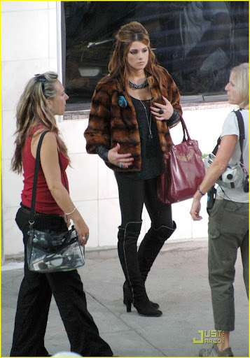 MAVRIXONLINE.COM - DAILY MAIL ONLINE OUT - EXCLUSIVE!! Ashley Greene dons thigh high suede boots and a fur coat for scenes in her latest movie LOL with Miley Cyrus. The actress is reportedly dating Joe Jonas. Detroit, MI. 8/26/10.Fees must be agreed prior to publication.Byline, credit, TV usage, web usage or linkback must read MAVRIXONLINE.COM.Failure to byline correctly will incur double the agreed fee.Tel: 305 542 9275 or 954 698 6777.