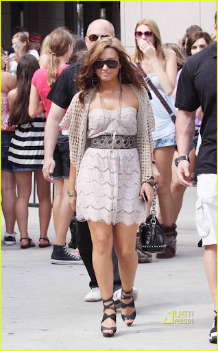 Demi Lovato is mobbed by fans as she leaves her hotel in Toronto. Demi is on tour with the Jonas Bros. <P> Pictured: Demi Lovato <B>Ref: SPL206204 020910 </B><BR/> Picture by: Todd G / Splash News<BR/> </P><P> <B>Splash News and Pictures</B><BR/> Los Angeles:?310-821-2666<BR/> New York:?212-619-2666<BR/> London:?870-934-2666<BR/> photodesk@splashnews.com<BR/> </P>