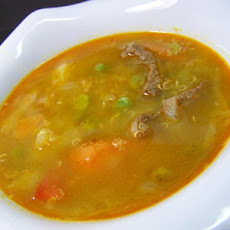 Garden Vegetables and Sirloin Soup