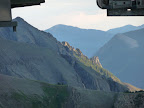 looking south thru the Gold Hill lift to the Ophir Needles
