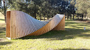 UWS Wooden Slinky Sculpture