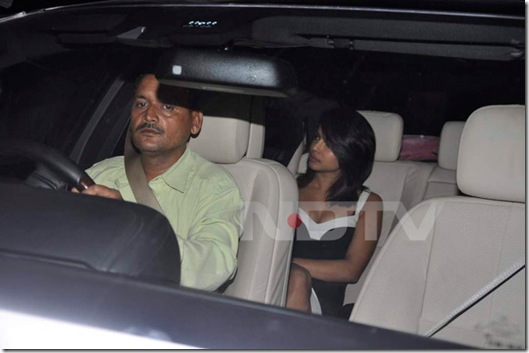 Priyanka Chopra – Candid Picture – Arriving at bash thrown by Shah Rukh Khan for singer Akon