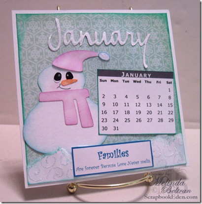 january calendar cricut