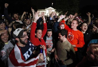 Celebration Outside the White House