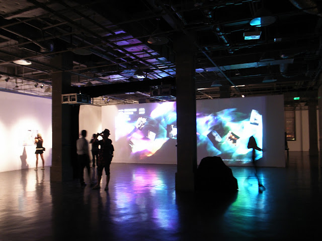 interactive wall at photo exhibition