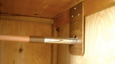A wasp working inside my wardrobe