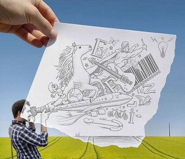 arte con fotos y dibujos arte con fotos y dibujos