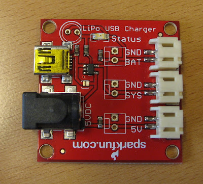 LiPo battery charger from Sparkfun