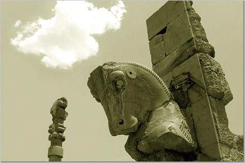Ancient Stone Art: Persian Architectural Designs