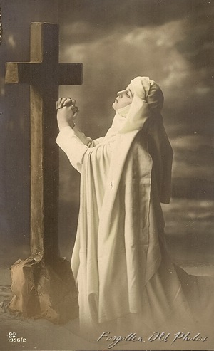 Nun postcard