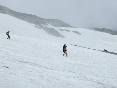 10-Schneefelder beim Abstieg