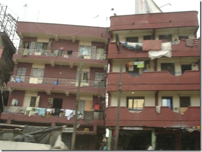 Typical shop lots in Lagos.