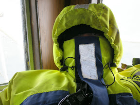 Crew hiding from the weather