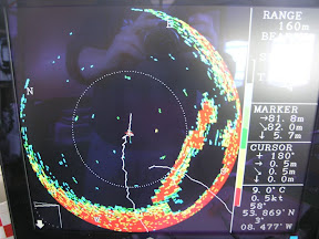 Our new searchlight sonar looking at a wreck