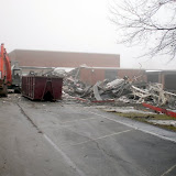 A look at the demolition from Jefferson Street
