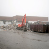 Demolition of the former Pella Christian High School building recently began