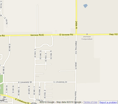The road closure will run north/south on 240th Pl from University to Vermeer Rd