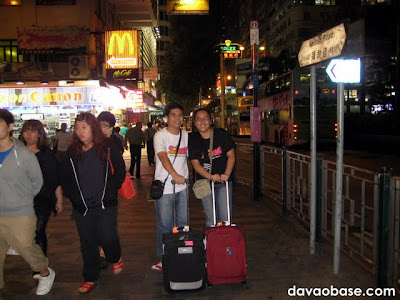 DavaoBase invades Hong Kong! Just arrived at Nathan Road, on our way to the hotel