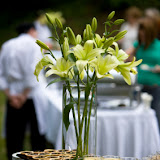 Catering with flower arrangement,selective focus,canon 1Ds mark III