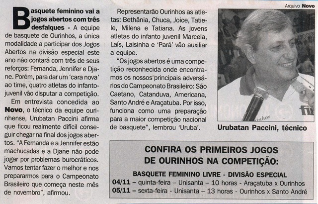 Basquete Feminino termina invicto no 1º turno do Campeonato Paulista -  Prefeitura Municipal de Araçatuba